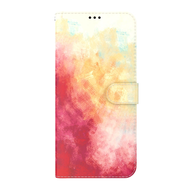 Para infinix cero x neo / x6810 estuche de cuero de patrón de acuarela (cereza de primavera)
