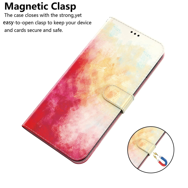 Para infinix cero x neo / x6810 estuche de cuero de patrón de acuarela (cereza de primavera)