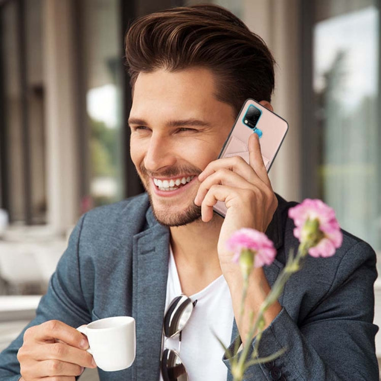 Para Infinix Hot 10s / 10t / 10s NFC Skin Feel PU + TPU + PC Case de teléfono (oro rosa)