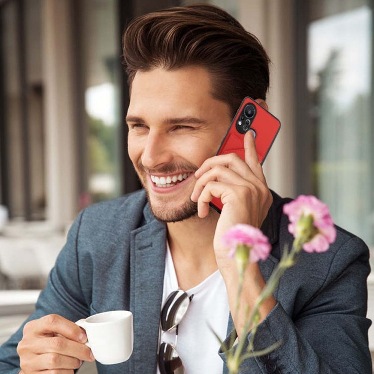 Para Infinix Hot 11s Skin Feel PU + TPU + PC Case de teléfono (rojo)