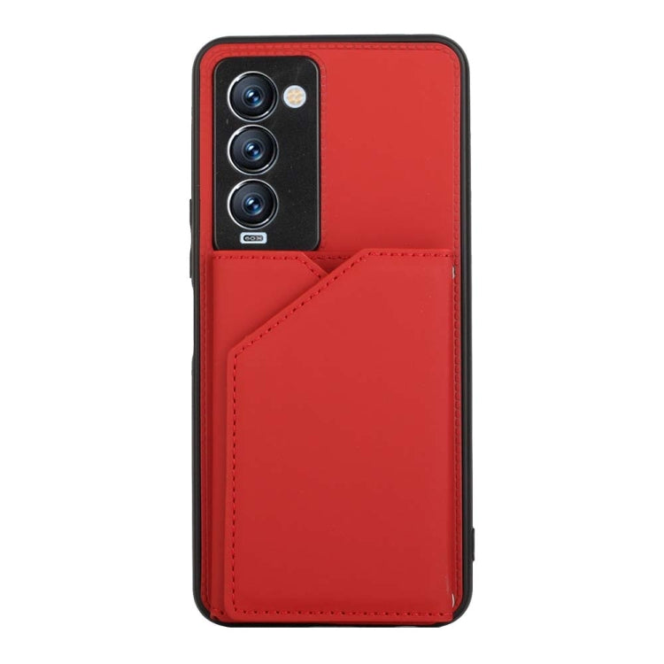 Para Tecno Camon 18 Premier Skin Feel PU + TPU + PC Case de teléfono (rojo)