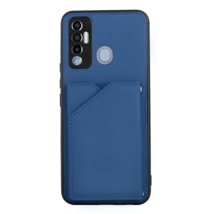 Para Tecno Spark 7p Skin Feel PU + TPU + PC Case de teléfono (azul)