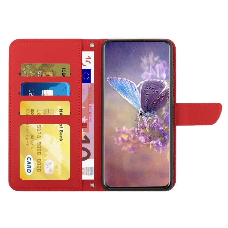 Skin para OnePlus Nord CE 2 5G Butterfly Peony Foothip Fase (Rojo)