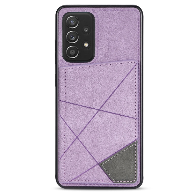 Caja de Teléfono para Samsung Galaxy A52 / A52S 5G Línea Tarjeta de Teléfono (Púrpura)
