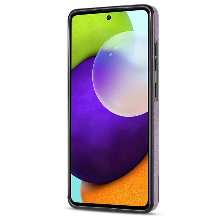 Caja de Teléfono para Samsung Galaxy A52 / A52S 5G Línea Tarjeta de Teléfono (Púrpura)