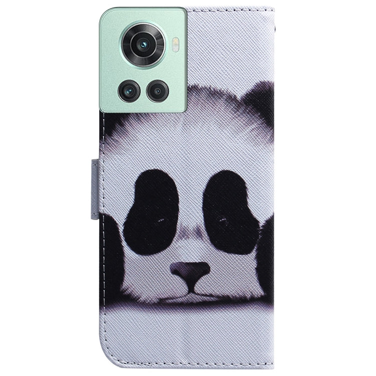 Caja de Cuero Dibujo para OnePlus 10R / Ace (Panda)
