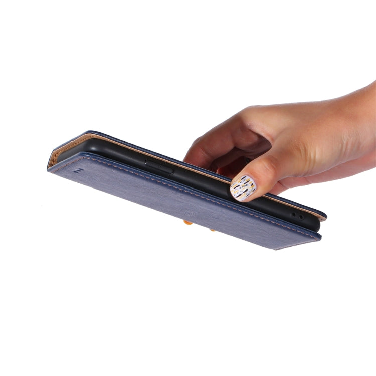 Para Infinix Hot 11S X6812 Case de teléfono de cuero magnético de color puro (negro)