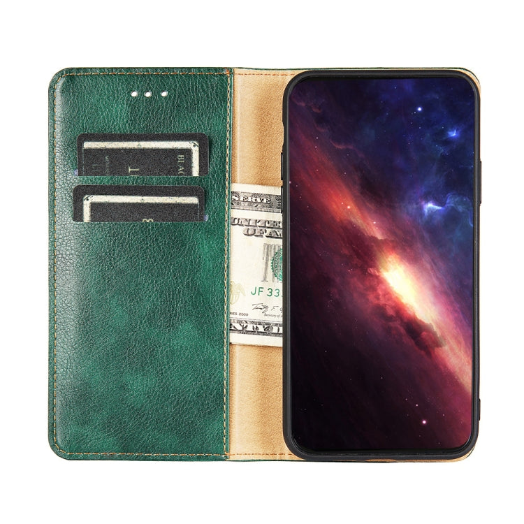 Para Infinix Hot 11S X6812 Case de teléfono de cuero magnético de color puro (marrón)