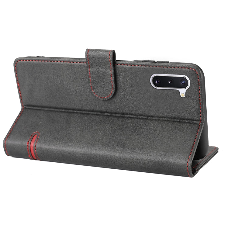 Para Samsung Galaxy Note10 Classic Wallet Flip Leather Case (negro)