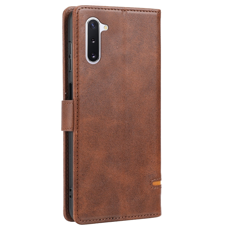Para Samsung Galaxy Note10 Classic Wallet Flip Leather Case (marrón)
