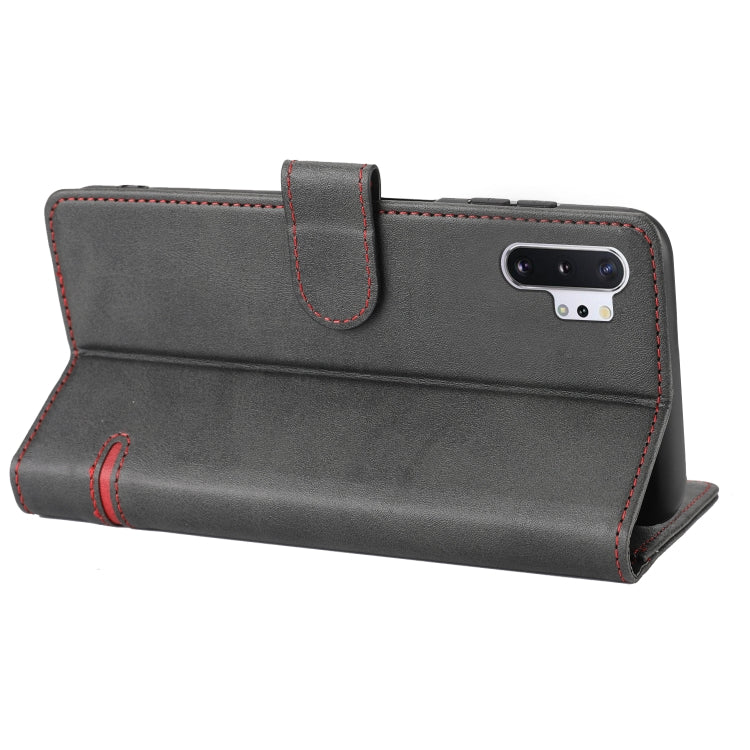 Para Samsung Galaxy Note10+ Classic Wallet Flip Leather Case (negro)