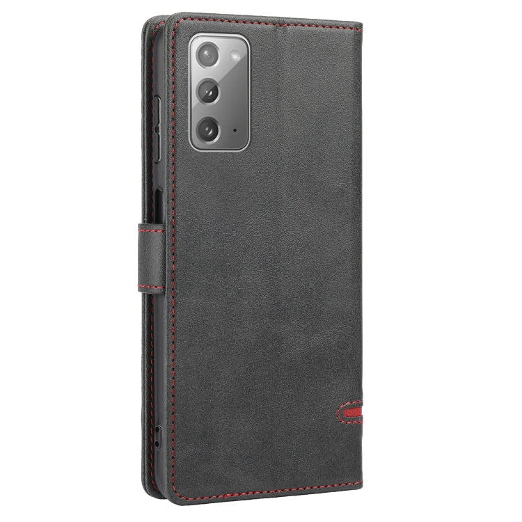 Para Samsung Galaxy Note20 Classic Wallet Flip Leather Case (negro)