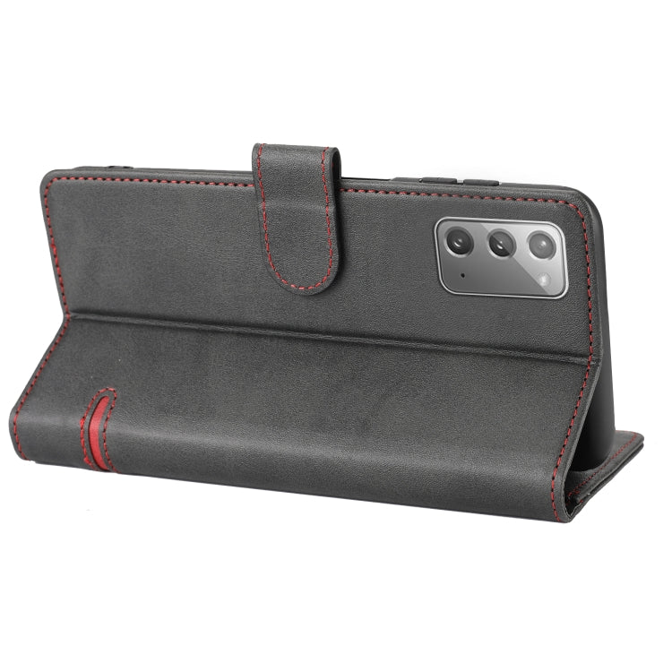 Para Samsung Galaxy Note20 Classic Wallet Flip Leather Case (negro)