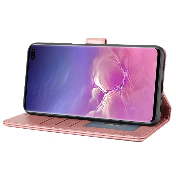 Para Samsung Galaxy S10+ Classic Wallet Flip Leather Case (rosa)