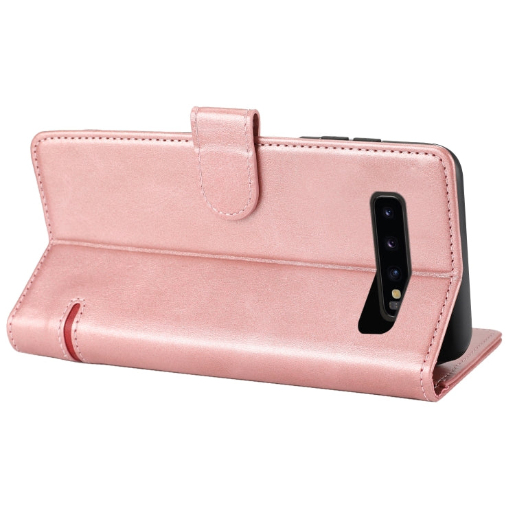 Para Samsung Galaxy S10+ Classic Wallet Flip Leather Case (rosa)