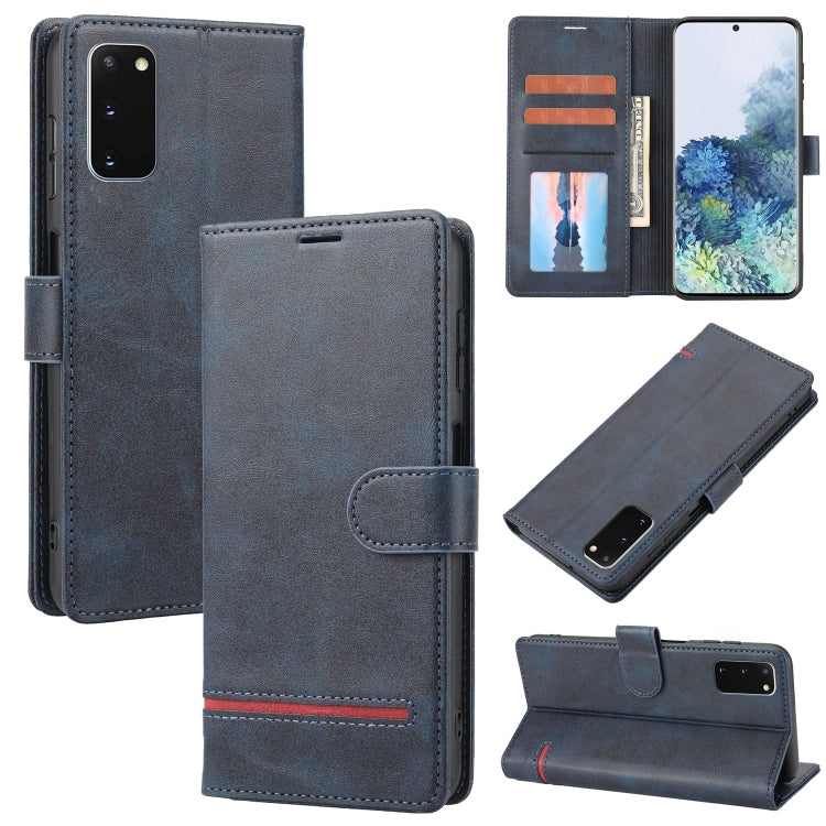 Para Samsung Galaxy S20 Classic Wallet Flip Leather Case (azul)