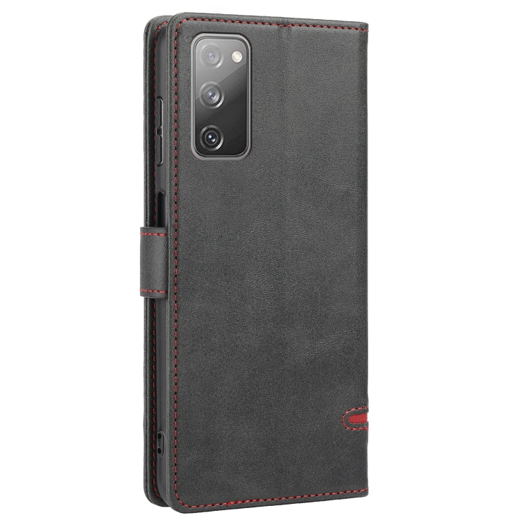 Para Samsung Galaxy S20 Fe Classic Wallet Flip Leather Case (negro)