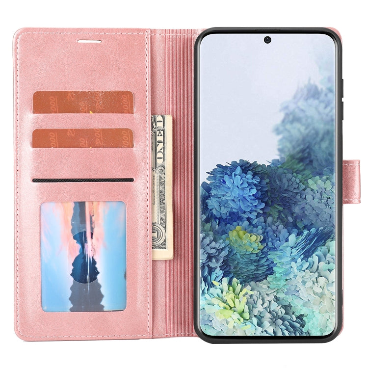 Para Samsung Galaxy S20+ Classic Wallet Flip Leather Case (rosa)