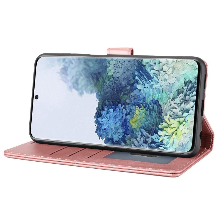 Para Samsung Galaxy S20+ Classic Wallet Flip Leather Case (rosa)