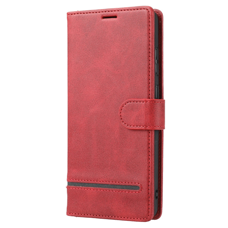 Para Samsung Galaxy S20 Ultra Classic Wallet Flip Leather Case (rojo)