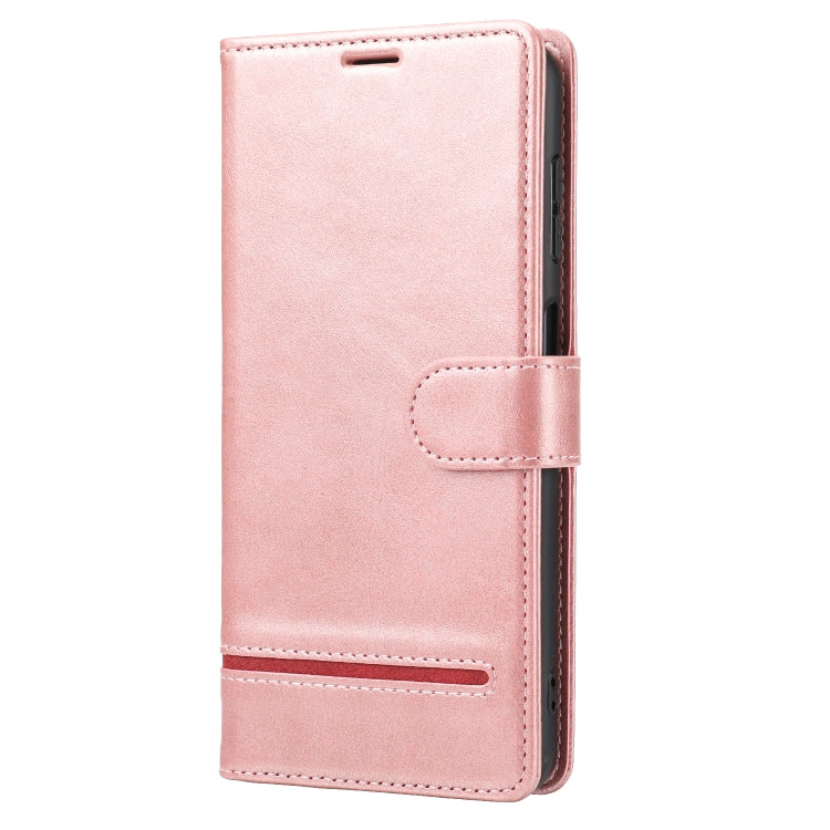 Para Samsung Galaxy S21 FE 5G Classic Wallet Flip Leather Case (rosa)