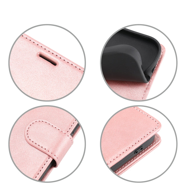 Para Samsung Galaxy S21 FE 5G Classic Wallet Flip Leather Case (rosa)