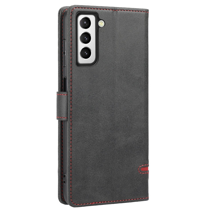 Para Samsung Galaxy S22+ 5G Classic Wallet Flip Leather Case (negro)
