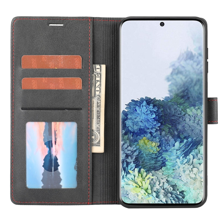 Para Samsung Galaxy S22+ 5G Classic Wallet Flip Leather Case (negro)