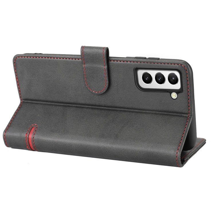 Para Samsung Galaxy S22+ 5G Classic Wallet Flip Leather Case (negro)