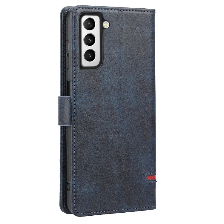 Para Samsung Galaxy S22+ 5G Classic Wallet Flip Leather Case (azul)