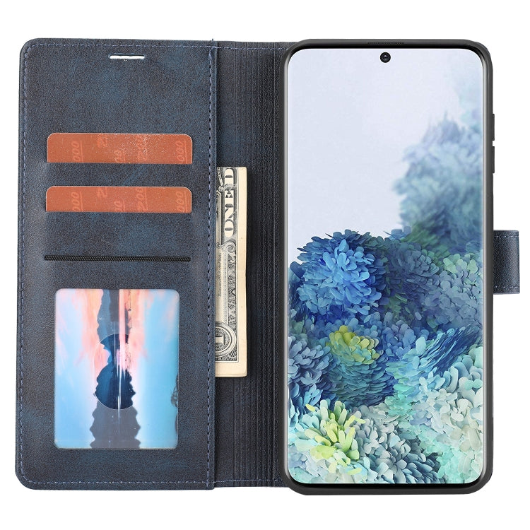 Para Samsung Galaxy S22+ 5G Classic Wallet Flip Leather Case (azul)