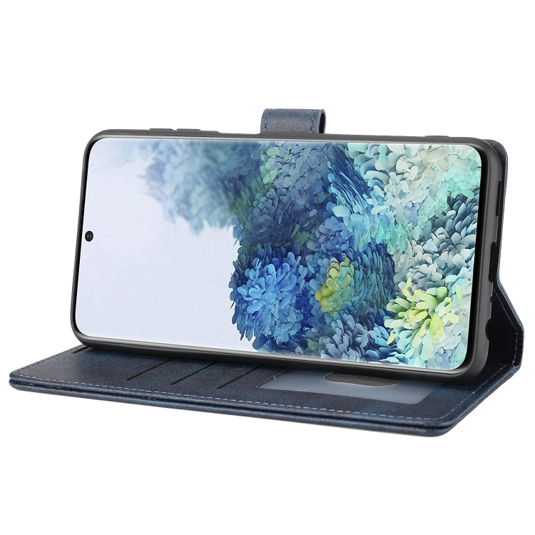 Para Samsung Galaxy S22+ 5G Classic Wallet Flip Leather Case (azul)
