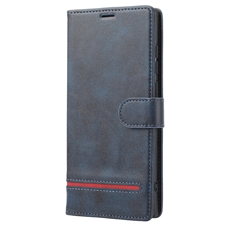 Para Samsung Galaxy S22 Ultra 5G Classic Wallet Flip Leather Case (azul)