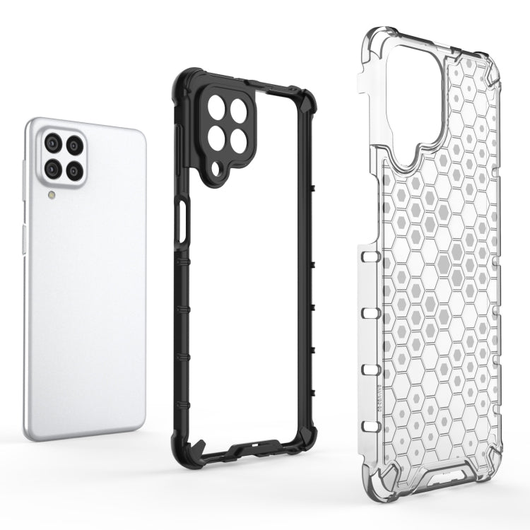 Para Samsung Galaxy M53 5G Amplia Honeycomb PC + TPU Telephip (azul)