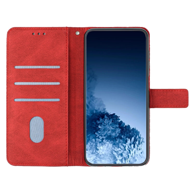Para Samsung Galaxy A23 Mandala Flip Flip Leather Case (rojo)