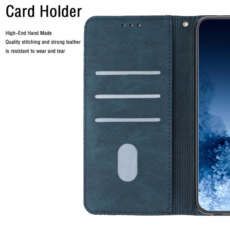 Para Samsung Galaxy A51 4G Mandala Flip Flip Leather Case (azul)