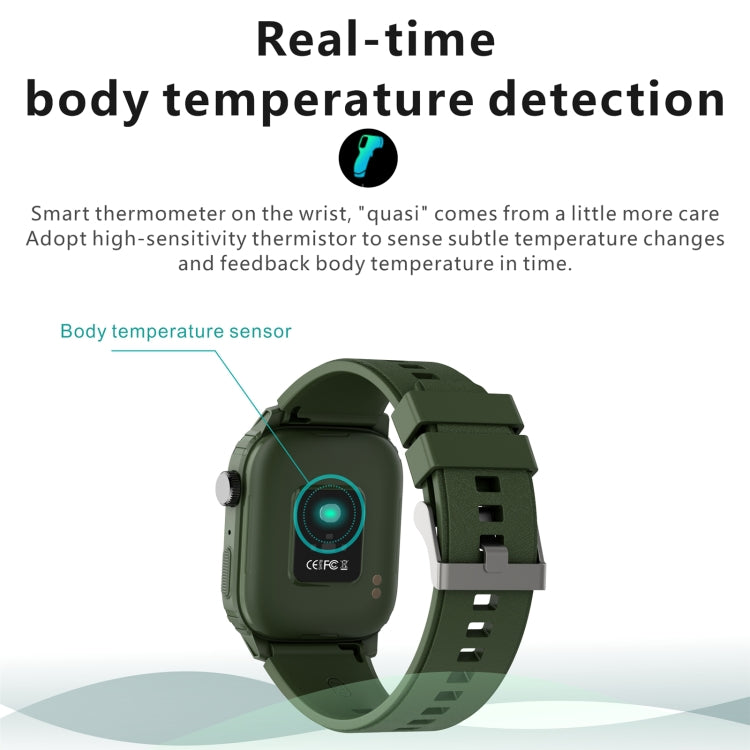 Smart Watch Q25 1.7 Pulgadas TFT HD Soporte Llamadas Bluetooth Presión Arterial (Gris)