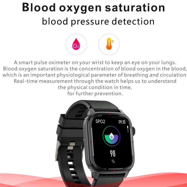 Smart Watch Q25 1.7 Pulgadas TFT HD Soporte Llamadas Bluetooth Presión Arterial (Gris)