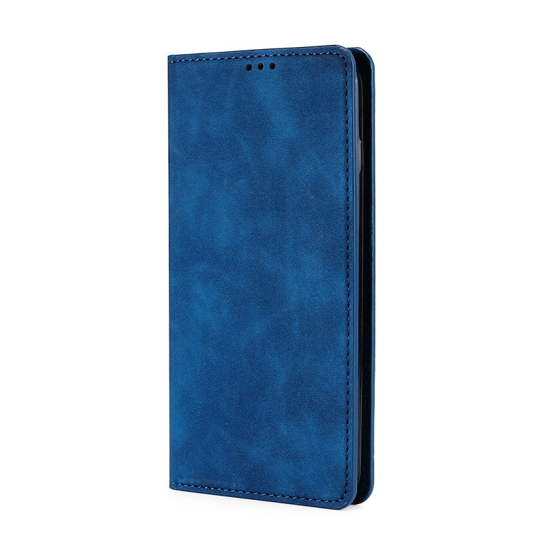 Funda para Huawei Nova 8I Skin Feel Flip Horizontal Magnética de Cuero (Azul)