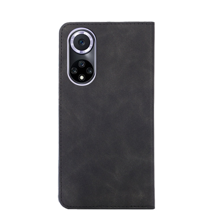 Funda Huawei Nova 9 Skin Feel Magnética Flip Horizontal de Piel (Negro)