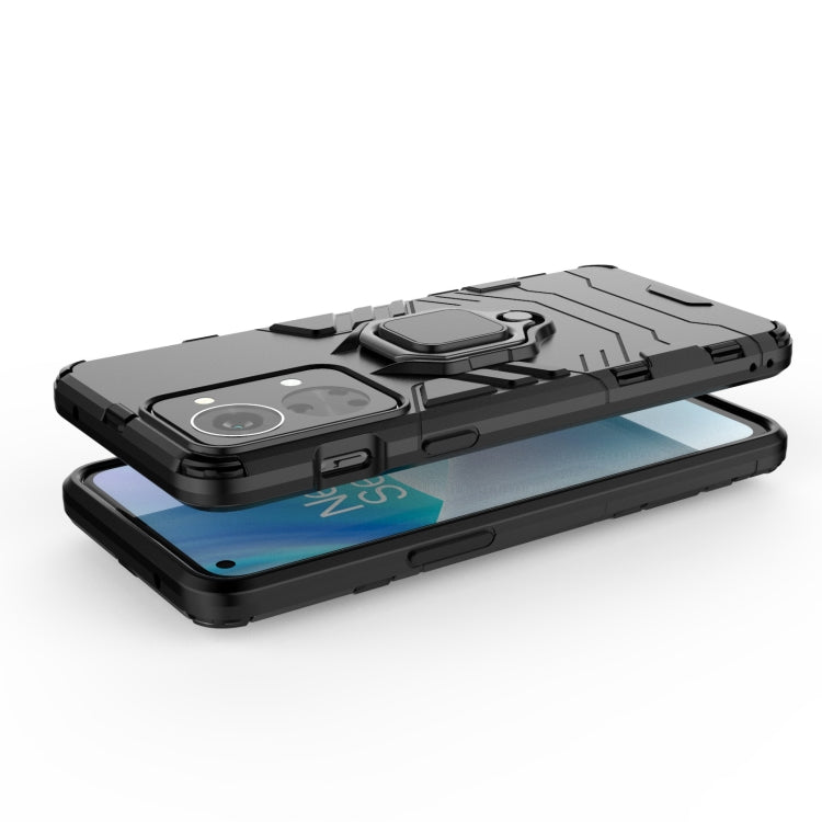 Magnetic Ring Holder para OnePlus Nord 2T 5G PC + TPU (Azul Marino)