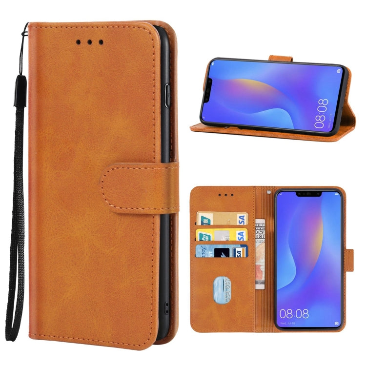 Funda de Cuero para Huawei Nova 3I Caja (Marrón)
