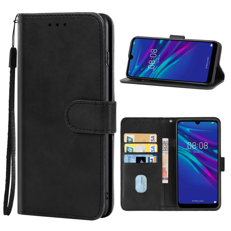 Caja de Cuero para Teléfono Huawei Y6 2019 (Negro)