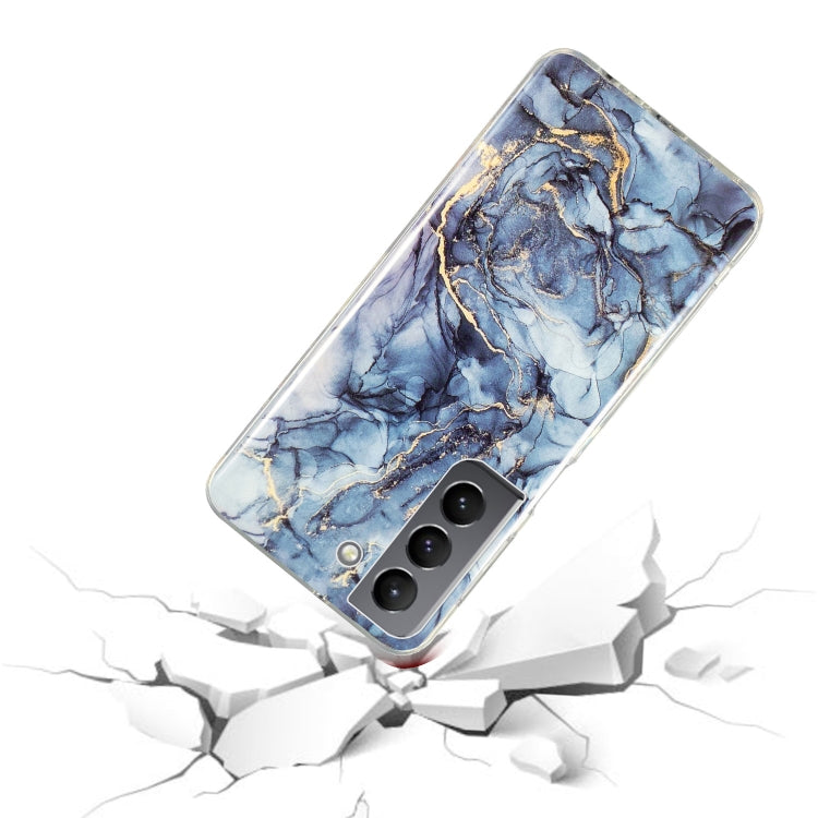Para Samsung Galaxy S22 5G IMD Marble Pattern TPU Funda para teléfono (gris)