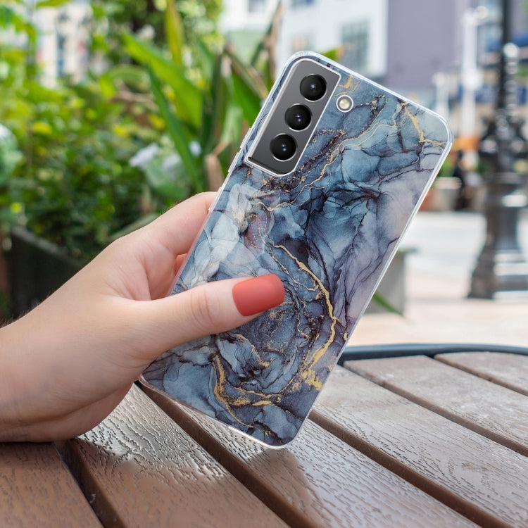 Para Samsung Galaxy S22 5G IMD Marble Pattern TPU Funda para teléfono (gris)