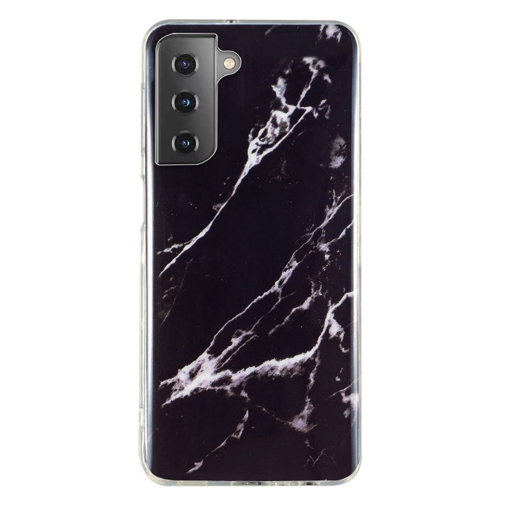 Para Samsung Galaxy S21 5G IMD Marble Pattern TPU Phone Case (Negro)
