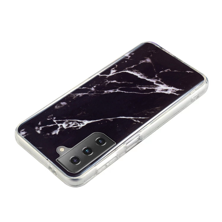 Para Samsung Galaxy S21 5G IMD Marble Pattern TPU Phone Case (Negro)