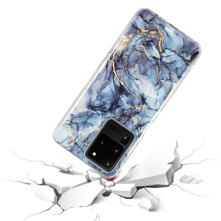 Para Samsung Galaxy S20 Ultra 5G IMD Marble Pattern TPU Funda para teléfono (gris)