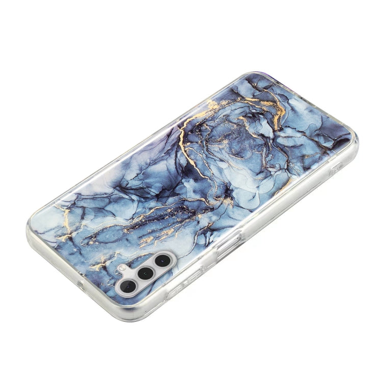 Para Samsung Galaxy A13 5G IMD Marble Pattern TPU Funda para teléfono (gris)