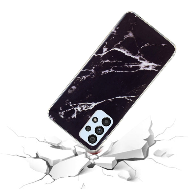 Para Samsung Galaxy A32 4G IMD Marble Pattern TPU Phone Case (Negro)